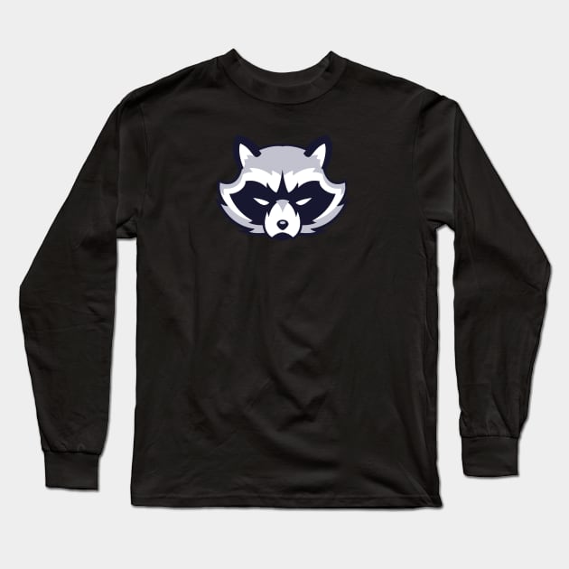 Angry Raccoon Long Sleeve T-Shirt by jmahood